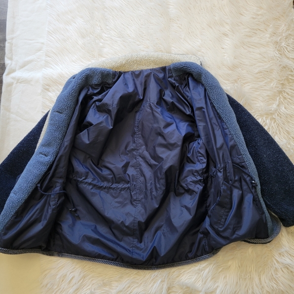 CS Signature Jacket Sz S Reversible Sherpa Windbreaker Blue Colorblock Coat Vtg - Picture 12 of 14